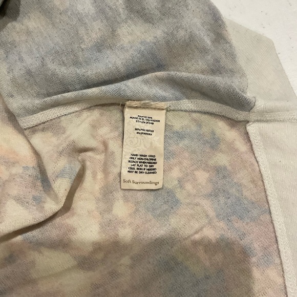 Soft Surroundings Theo Starry Night Tunic Asymmetrical Hem Scoop Neck Women’s M - Picture 10 of 11